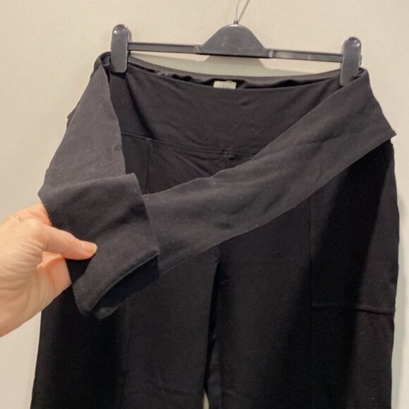 Joie wide leg capris pants Black waist high rise Size xl - Picture 4 of 15